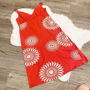 Vintage Roxy Y2K Dress Empire Waist Medium Mandala Sunburst Beach Boho Ohana